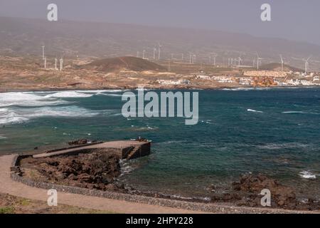 Playa Grande sur Tenerife dans les îles Canaries Banque D'Images