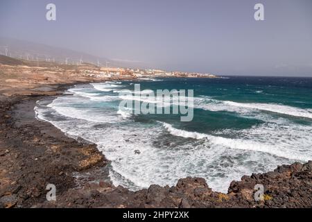 Playa Grande sur Tenerife dans les îles Canaries Banque D'Images