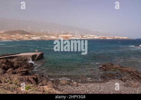 Playa Grande sur Tenerife dans les îles Canaries Banque D'Images