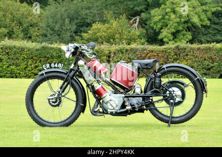 1926 500cc Scott Super Squirrel 'ER 6481' Banque D'Images