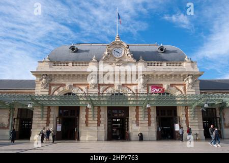 La gare de style Belle Epoque à Nice, France Banque D'Images