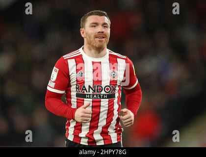 Sheffield, Angleterre, le 23rd février 2022. John Fleck de Sheffield Utd lors du match de championnat Sky Bet à Bramall Lane, Sheffield. Le crédit photo devrait se lire: Simon Bellis / Sportimage Banque D'Images