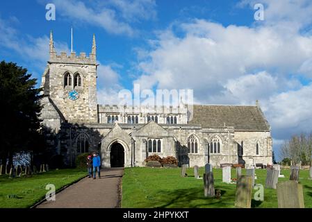 All Saints Church à Sherburn à Elmet, North Yorkshire, Angleterre Banque D'Images