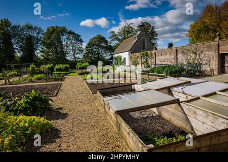 Avebury Manor Kitchen Gardens, Wiltshire, Royaume-Uni. Banque D'Images