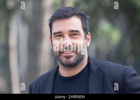 24 février 2022, Rome, Italie: Edoardo Leo participe à la séance photo du film italien ''Luigi Proietti appelé Gigi'' à la Casa del Cinema de Rome. (Credit image: © Matteo Nardone/Pacific Press via ZUMA Press Wire) Banque D'Images