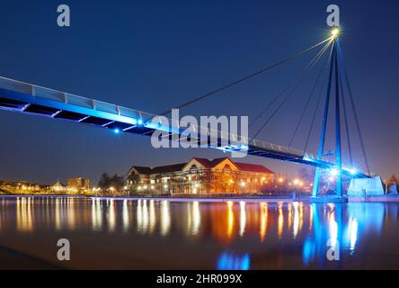 Passerelle Teesquay Millennium, Stockton on Tees Banque D'Images