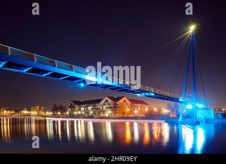 Passerelle Teesquay Millennium, Stockton on Tees Banque D'Images