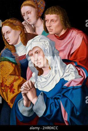 Barthel Bruyn l'ancien. La Vierge, Saint John, Saint Mary Magdalene et une sainte femme de l'artiste allemand de la Renaissance, Bartholomeus Bruyn l'ancien (1493-1555), huile sur chêne, c. 1530-40 Banque D'Images