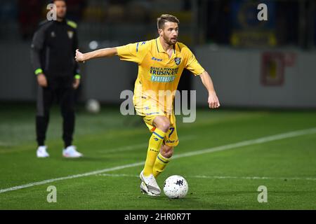 Frosinone, Italie. 23rd févr. 2022. Frosinone, 23th février 2022 Stade Benito Stirpe football italien Serie B BKT 2021-2022 Match Frosinone Calcio vs Reggina 1914 25th jour de championnat en photo: Le joueur de Frosinone Calcio Marcus Christer Rohdén N ° 7 crédit: Agence de photo indépendante/Alamy Live News Banque D'Images