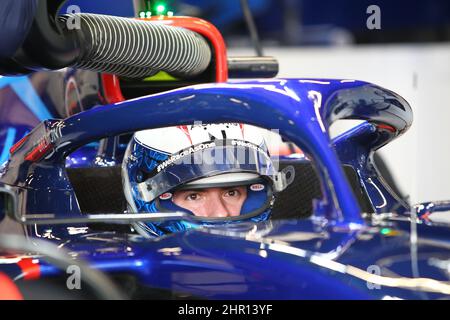 Circuit de Barcelone-Catalunya, Barcelone, Espagne, 24 février 2022, Nicholas Latifi (CAN) - Williams FW44 pendant la session d'essai avant la saison avant le Championnat du monde de Formule 1 2022 de la FIA - Championnat de Formule 1 crédit: Live Media Publishing Group/Alay Live News Banque D'Images