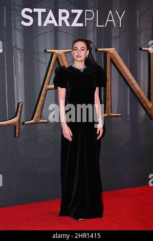 Sophie Skelton les arrivers à la saison "Outlander" six costumes de première exposition à Royal Banque D'Images