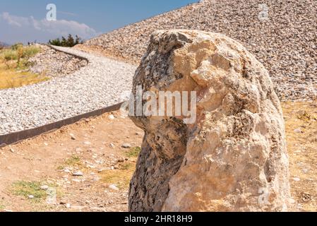 Historique Karakus (Blackbird) Tumulus dans Adiyaman Turquie Banque D'Images