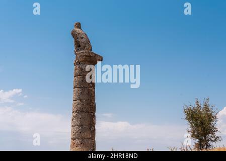 Historique Karakus (Blackbird) Tumulus dans Adiyaman Turquie Banque D'Images