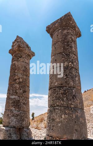 Historique Karakus (Blackbird) Tumulus dans Adiyaman Turquie Banque D'Images