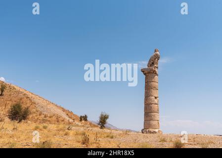 Historique Karakus (Blackbird) Tumulus dans Adiyaman Turquie Banque D'Images