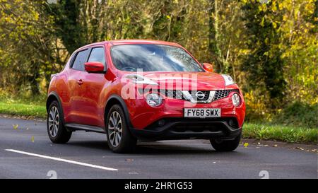 Rouge 2018 1598cc Nissan Juke Banque D'Images