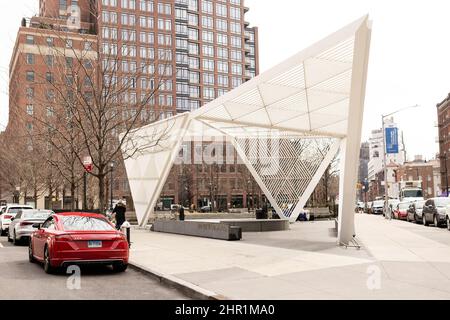 New York City AIDS Memorial Park au St. Vincent's Triangle à Greenwich Village, New York, États-Unis. Banque D'Images