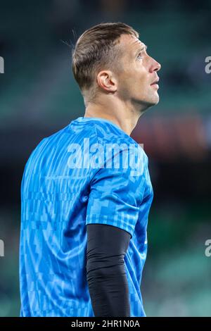 Séville, Séville, Espagne. 24th févr. 2022. Mikhail Kerzhakov de Zenit Saint-Pétersbourg pendant l'UEFA Europa League Knockout Round Playoffs Leg One match entre Real Betis et Zenit Saint-Pétersbourg au stade Benito Villamarin le 24 février 2022 à Séville, Espagne. (Credit image: © Jose Luis Contreras/DAX via ZUMA Press Wire) Banque D'Images