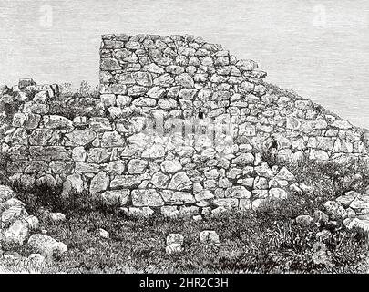 Le site archéologique de Mycenae, Péloponnèse, Grèce. Voyage en Grèce par Henri Belle Banque D'Images