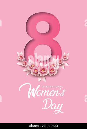 joyeuses fêtes de la femme. motif vectoriel Illustration de Vecteur