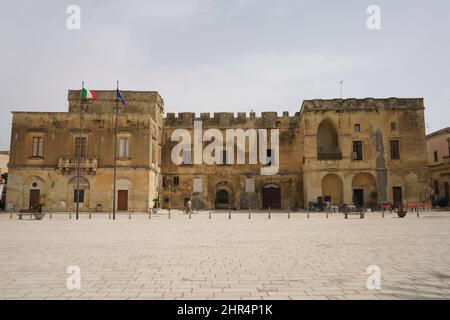 Cavallino, dans la province de Lecce, Apulia, Italie: Bâtiments historiques Banque D'Images