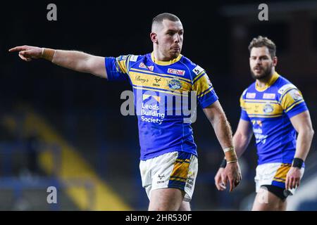 Leeds, Angleterre - 24 février 2022 - Cameron Smith (17) de Leeds Rhinos lors de la ligue de rugby Betfred Super League Round 2 Leeds Rhinos vs Catalan Dragons au stade Headingley, Leeds, Royaume-Uni Dean Williams Banque D'Images