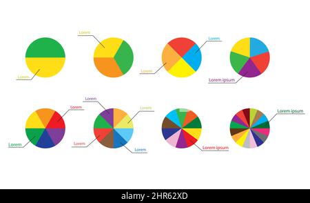 diagrammes ronds et infographies - représentations visuelles présentant des informations Illustration de Vecteur