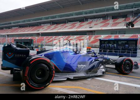 25th février 2022 ; circuit Barcelona Catalunya, Barcelone, Espagne: Formule 1 , essais pré-saison; Nicholas Latifi (CAN) Williams Racing Banque D'Images