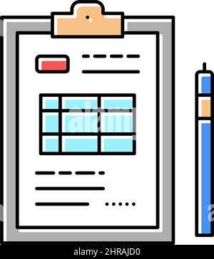 illustration vectorielle de l'icône de couleur de sommeil du patient sous anesthésie Illustration de Vecteur
