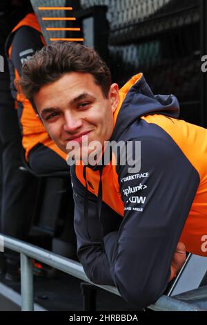 Barcelone, Espagne. 25th févr. 2022. Lando Norris (GBR) McLaren. 25.02.2022. Test de Formule 1, troisième jour, Barcelone, Espagne. Vendredi. Le crédit photo doit être lu : images XPB/Press Association. Crédit : XPB Images Ltd/Alamy Live News Banque D'Images