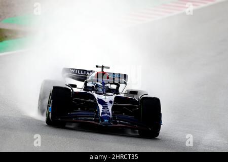 Barcelone, Espagne. 25th févr. 2022. Nicholas Latifi (CDN) Williams Racing FW44. Test de Formule 1, jour 3, vendredi 25th février 2022. Barcelone, Espagne. Crédit : James Moy/Alay Live News Banque D'Images