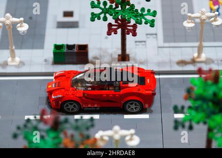 LEGO Ferrari Cars Banque D'Images