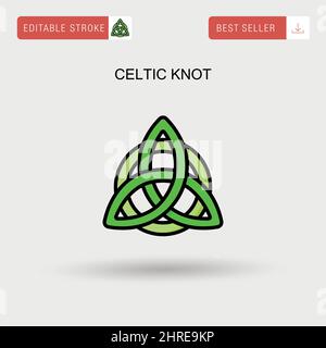 Icône Celtic Knot simple Vector. Illustration de Vecteur