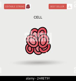 Icône de vecteur simple de cellule. Illustration de Vecteur