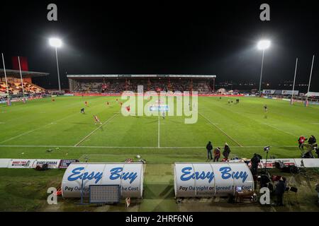 Vue générale à l'intérieur du stade du groupe Sewell Craven Park, avant le match de ce soir Banque D'Images