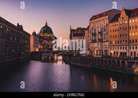 Cathédrale de Berlin, également connue sous le nom de la paroisse évangélique suprême et de la collégiale. Banque D'Images