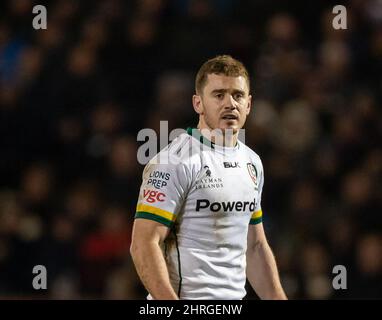 Manchester, Royaume-Uni. 25th févr. 2022. 25th février 2022 ; AJ Bell Stadium, sale, Angleterre ; Gallagher Premiership rugby, Vente versus London Irish: Paddy Jackson of London Irish Credit: Action plus Sports Images/Alay Live News Banque D'Images