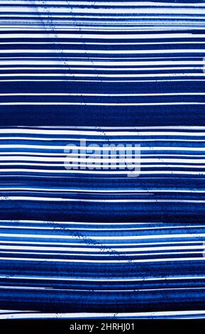 Arrière-plan abstrait texturé bleu rayé Banque D'Images
