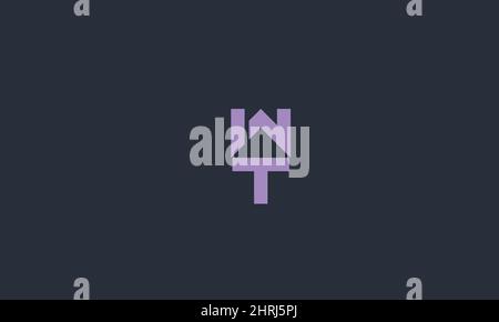 Lettres de l'alphabet initiales Monogram logo WT, TW, W et T. Illustration de Vecteur