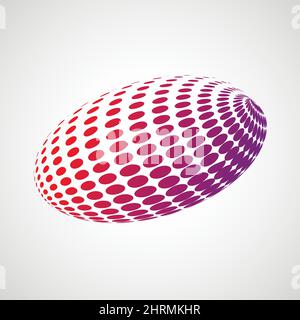 Ballon de rugby abstrait Vector Illustration de Vecteur