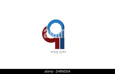 Lettres de l'alphabet initiales Monogram logo QQ, Q et Q. Illustration de Vecteur