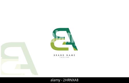 Lettres de l'alphabet initiales Monogram logo AB, BA, A et B. Illustration de Vecteur