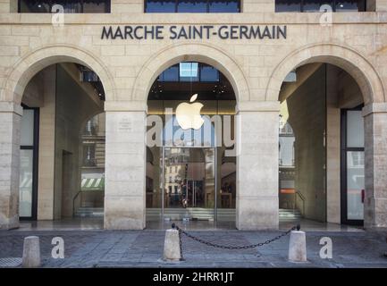 Extérieur de l'Apple Store à Marche Saint Germain Banque D'Images