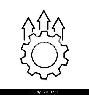 Icône vectorielle abstraite sur le blanc, Illustration isolée pour la conception graphique et web.Symbole plat simple. Illustration de Vecteur