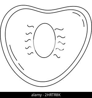 Icônes de la ligne fruits et légumes. Paquet de panneaux dans le style tendance. Outline signes de la nourriture tropicale. Illustration de Vecteur