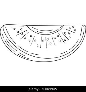 Icônes de la ligne fruits et légumes. Paquet de panneaux dans le style tendance. Outline signes de la nourriture tropicale. Illustration de Vecteur