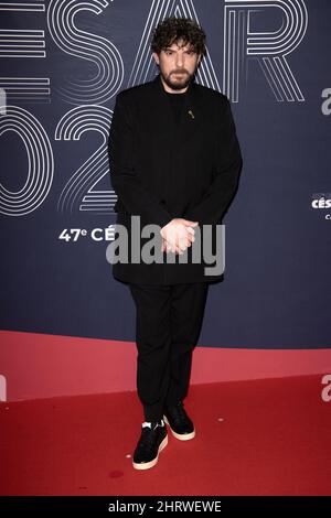 Paris, France. 26th févr. 2022. Damien Bonnard arrive à l'édition 47th de la cérémonie des césariennes à l'Olympia de Paris, France, le 25 mars 2022. Photo de David Niviere/ABACAPRESS.COM crédit: Abaca Press/Alay Live News Banque D'Images