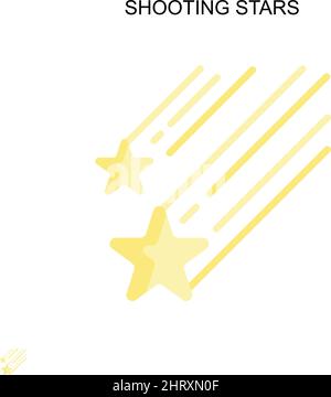 Prise de vue étoiles icône vecteur simple.Modèle de conception de symbole d'illustration pour élément d'interface utilisateur Web mobile. Illustration de Vecteur