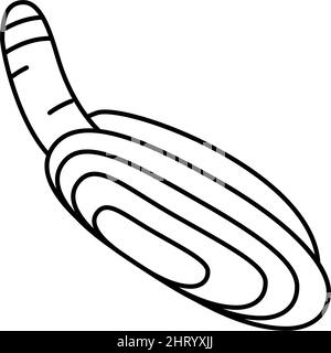 illustration vectorielle de l'icône représentant une ligne de clam du rasoir pacific Illustration de Vecteur