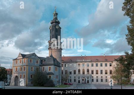 Château de la ville de Weimar en Allemagne Banque D'Images